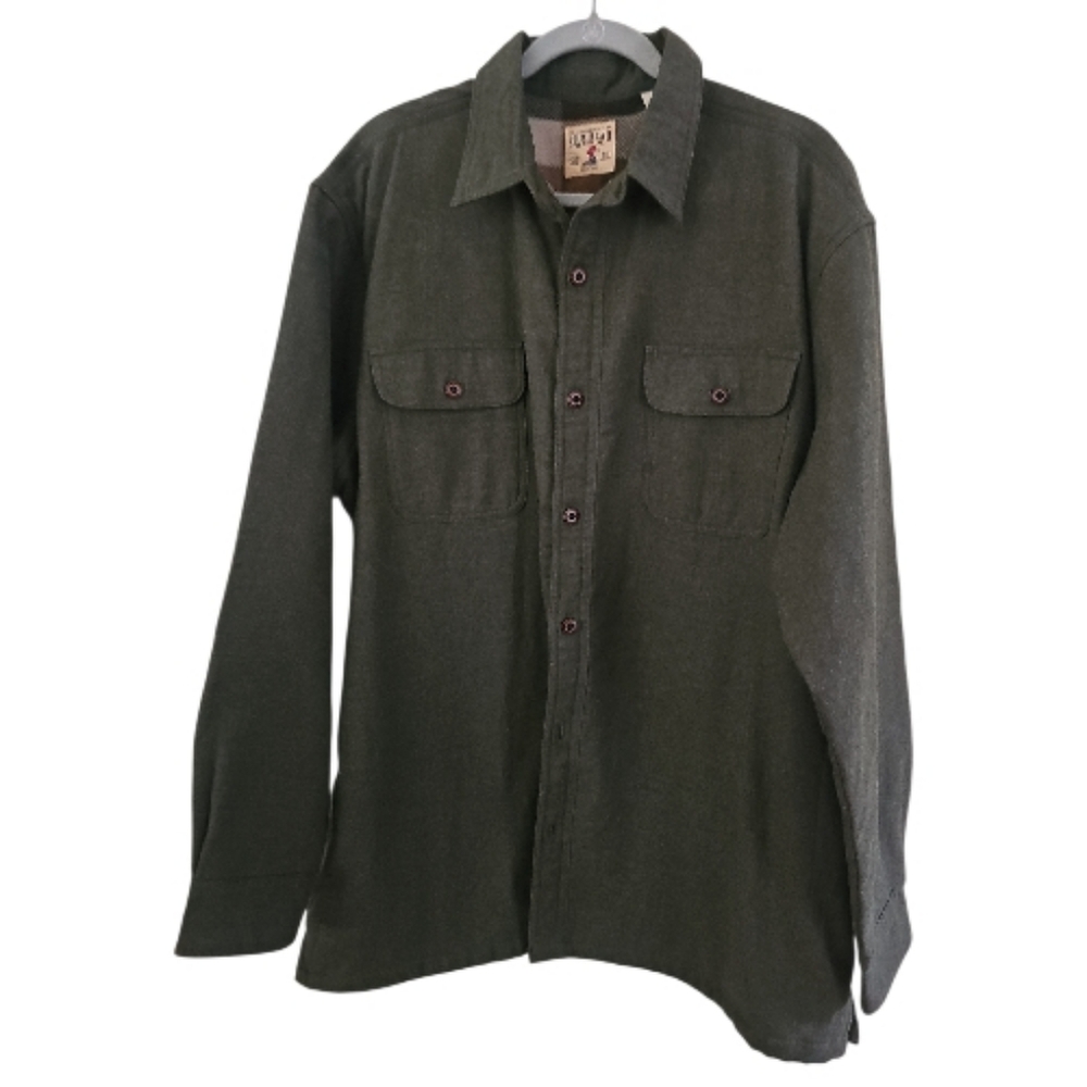 RedHead Men’s XL Green Fleece Lined Shirt Jacket Outdoor Workwear